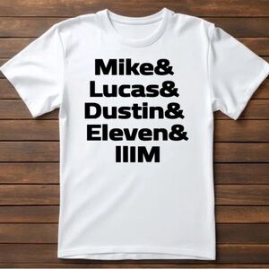 Stranger Things, Mike, Dustin, Lucas, Eleven and Will.